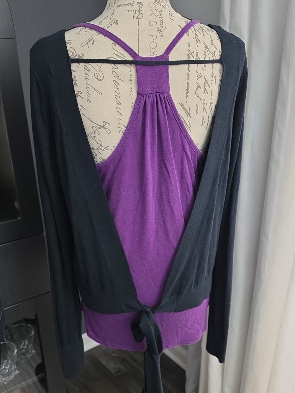 Abercrombie & Fitch Black Open-Back Cardigan